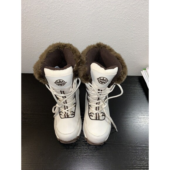 QUEST Women's WOS Glacier White Thinsulate Lined Snow Winter Boots Size 7 - Picture 1 of 10